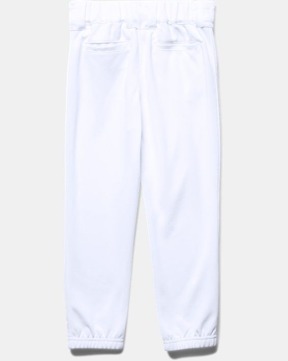 Boys' Pre-School UA Baseball Pants, White, pdpMainDesktop image number 0